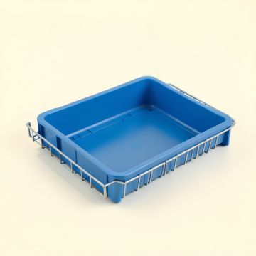 Cliff Bridge Empty Under-Desk Cable Tray - Blue (synthetic illustration; no displayed measurements)