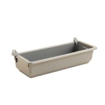 Briar Bluff Empty Railing Planter With Integral Brackets - Gray