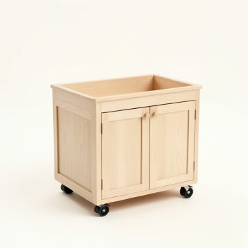 Cove Canyon Empty Rolling Workshop Cart - Beige (synthetic illustration; no displayed measurements)