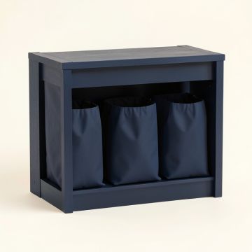 Laurel Dell Laundry Sorting Station With Plain Removable Bags - Navy (synthetic illustration; no displayed measurements)