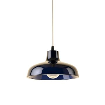Meadow Branch Pendant Light Suspended From One Plain Cable - Navy