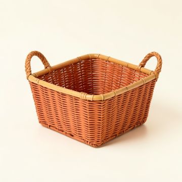 Bay Canyon Empty Storage Basket - Terracotta (synthetic illustration; no displayed measurements)