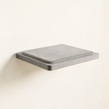 Hill Edge Wall-Mounted Cat Perch - Gray (synthetic illustration; no displayed measurements)