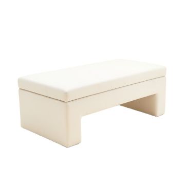 Avera Upholstered Flip Top Storage Bench