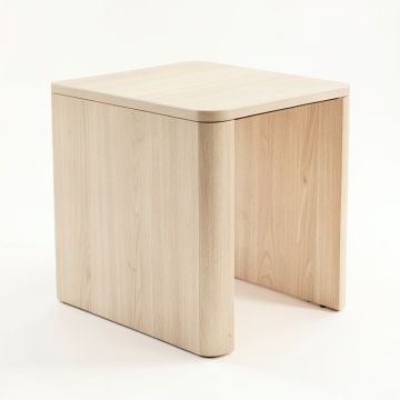 Oak Bridge Side Table - Beige (synthetic illustration; no displayed measurements)
