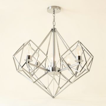 Downes Unique/Statement Geometric Chandelier - Alder Collection (synthetic illustration; no displayed measurements)