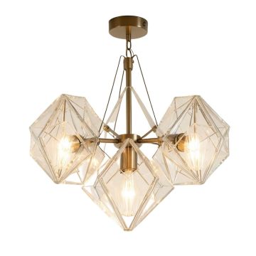 Hermã­Nia 6 - Light Unique / Statement Geometric Chandelier