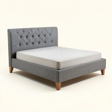 Obyrne Queen Tufted Upholstered Low Profile Standard Bed (synthetic illustration; no displayed measurements)