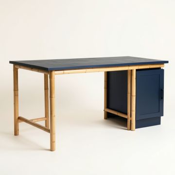 Ash Bend Empty Workshop Workbench - Navy (synthetic illustration; no displayed measurements)