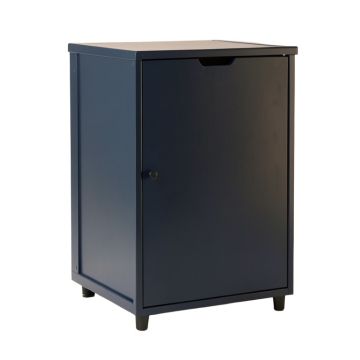 Brook Crossing Freestanding Pull-Out Hamper Cabinet - Navy