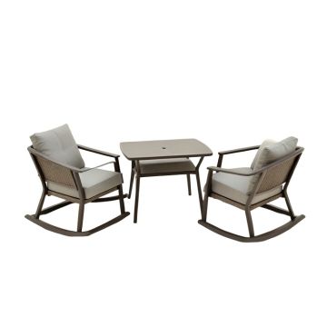 3 Piece Rocking Patio Furniture Set