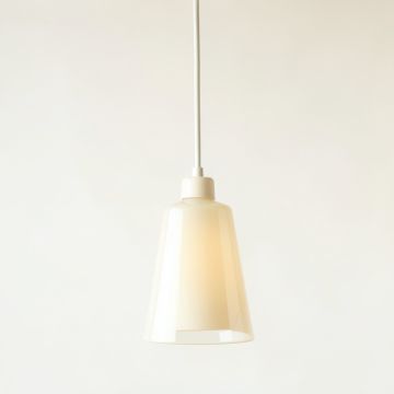 Meadow Canyon Pendant Light Suspended From One Plain Cable - Ivory (synthetic illustration; no displayed measurements)