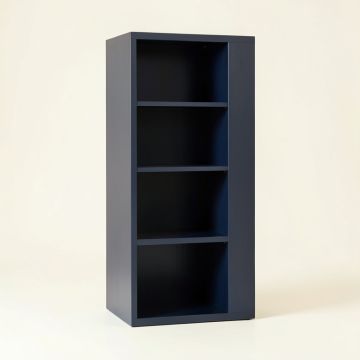 Elm Arc Narrow Cubby Tower (synthetic illustration; no displayed measurements)
