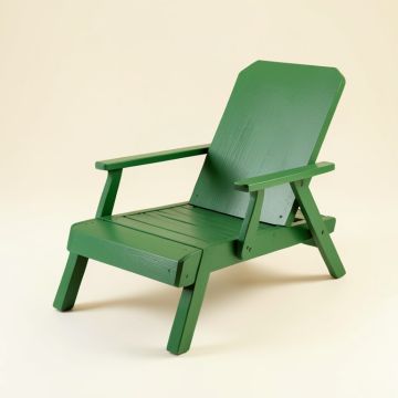 Cedar Arc Outdoor Lounge Chair (synthetic illustration; no displayed measurements)