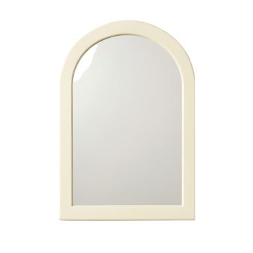 Cliff Bend Framed Wall Mirror - Cream