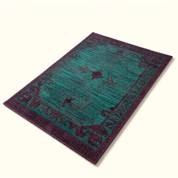 Hand-Knotted Wool/Silk Area Rug (synthetic illustration; no displayed measurements)