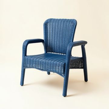 Birch Bend Outdoor Lounge Chair - Blue (synthetic illustration; no displayed measurements)