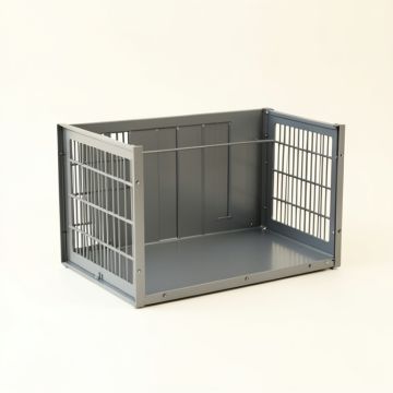 Field Crossing Empty Furniture-Style Pet Crate - Gray (synthetic illustration; no displayed measurements)