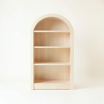 Shore Bluff Freestanding Bookcase - Ivory (synthetic illustration; no displayed measurements)