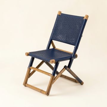 Ash Dell Folding Outdoor Chair - Navy (synthetic illustration; no displayed measurements)