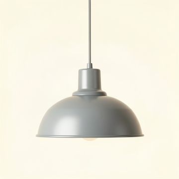 Linden Bend Pendant Light Suspended From One Plain Cable - Gray (synthetic illustration; no displayed measurements)