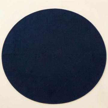 Laurel Branch Round Area Rug - Navy (synthetic illustration; no displayed measurements)