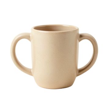 Cedar Branch Ceramic Mug - Beige