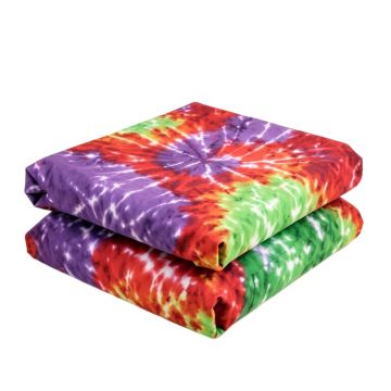 Hearts In Tie Dye Duvet Cover Set (synthetic illustration; no displayed measurements)