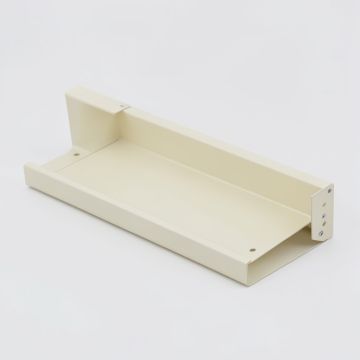 Ridge Bluff Empty Under-Desk Cable Tray - Ivory (synthetic illustration; no displayed measurements)