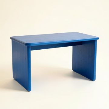 Oak Edge Writing Desk - Blue (synthetic illustration; no displayed measurements)