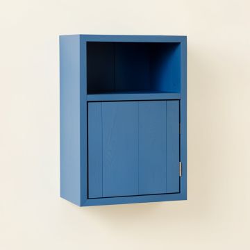 Meadow Edge Wall-Mounted Entry Cabinet - Blue (synthetic illustration; no displayed measurements)