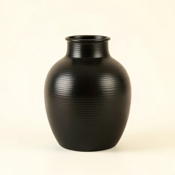 Juniper Canyon Empty Decorative Vase - Black (synthetic illustration; no displayed measurements)