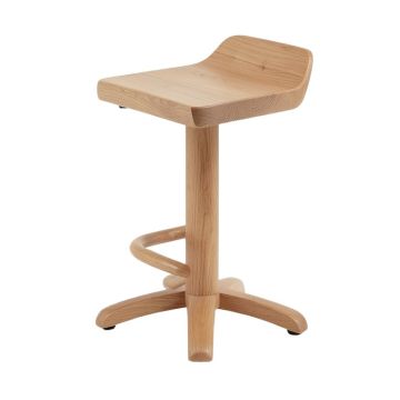 Grigor Swivel Solid Wood Adjustable Height Bar Stool (synthetic illustration; no displayed measurements)