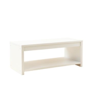 Reed Crest Indoor Bench - White