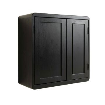 Hazel Brook Wall-Mounted Entry Cabinet - Black
