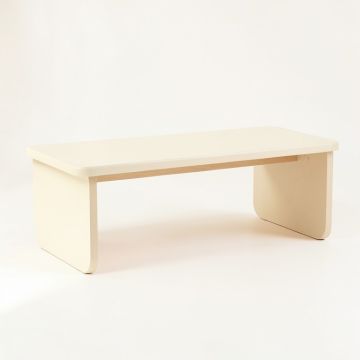 Heath Edge Indoor Bench - Cream (synthetic illustration; no displayed measurements)