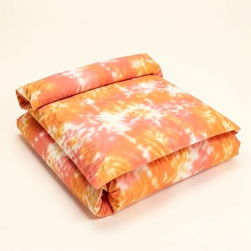 Tangerine Tie Dye By Laura Trevey Lightweight Duvet Cover (synthetic illustration; no displayed measurements)