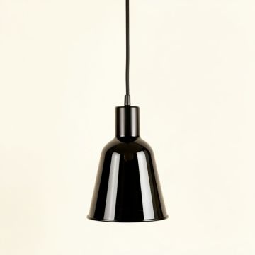 Dune Dell Pendant Light Suspended From One Plain Cable - Black (synthetic illustration; no displayed measurements)