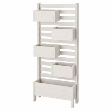 Aspen Crossing Empty Vertical Garden Frame - White