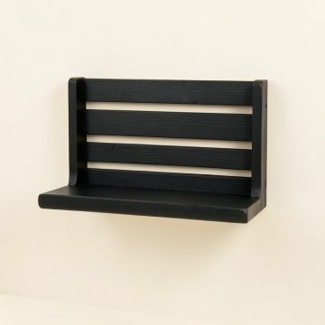 Elm Dale Wall-Mounted Entryway Organizer Shelf - Black (synthetic illustration; no displayed measurements)