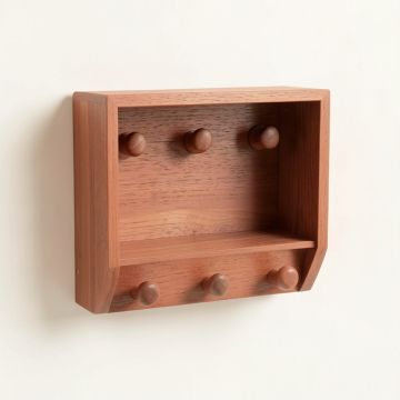 Fern Crest Wall-Mounted Entryway Organizer Shelf - Terracotta (synthetic illustration; no displayed measurements)