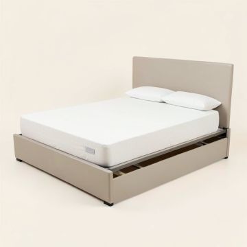 Full Size Platform Bed With Adjustable Trundle (synthetic illustration; no displayed measurements)