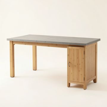 Olive Dell Empty Workshop Workbench - Gray (synthetic illustration; no displayed measurements)