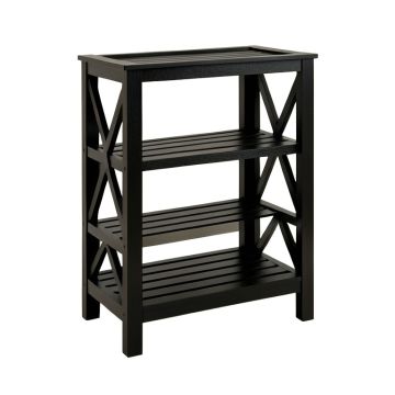 Sage Bend Empty Seed-Starting Shelving Unit Without Lights - Black