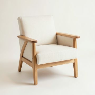 Juniper Crest Upholstered Armchair - Ivory (synthetic illustration; no displayed measurements)