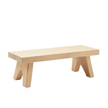Slate Arc Indoor Bench - Beige (synthetic illustration; no displayed measurements)