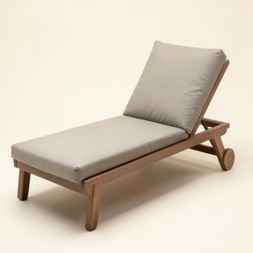 Belfrey Outdoor Reclining Chaise Lounge With Cushion (synthetic illustration; no displayed measurements)