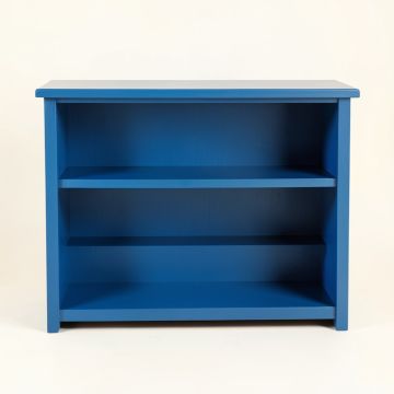 Harbor Branch Low Bookcase - Blue (synthetic illustration; no displayed measurements)