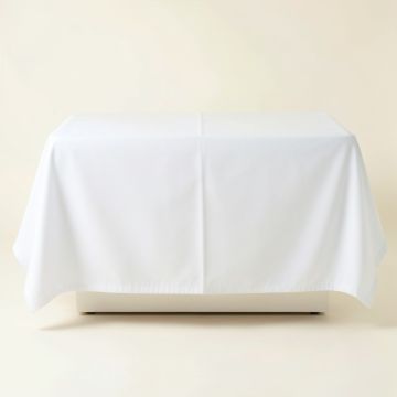 Clay Dale Flat Bed Sheet - White (synthetic illustration; no displayed measurements)