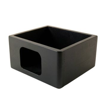 Linden Crossing Empty Furniture-Style Litter Enclosure - Black